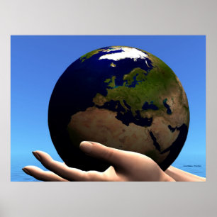 POSTER IMPRIMER LE GLOBE EARTH