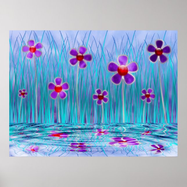 Poster Imprimer les marguerites timides (Devant)