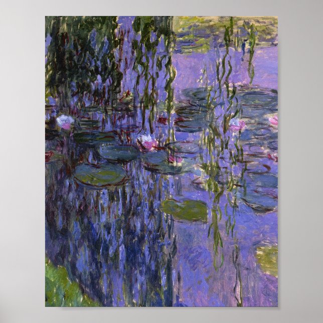 Poster Imprimer - Lillies d'eau par Claude Monet (Devant)