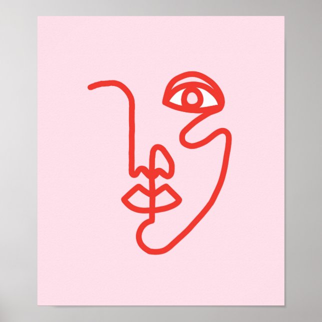 Poster Imprimer l'image de la face de ligne (Devant)