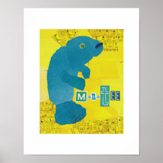 Poster Imprimer Manatee