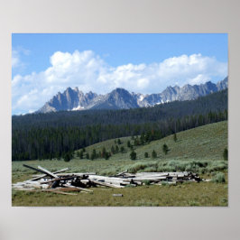 Poster Imprimer Monts Sawtooth
