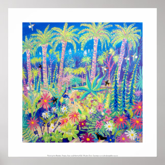 Poster Imprimer : Peinture du jardin, Jardin de l'abbaye