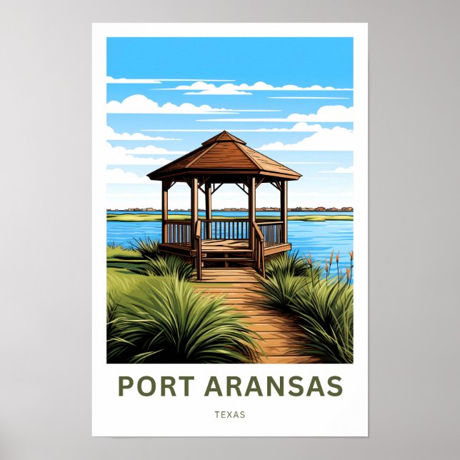 Poster Imprimer Port Aransas Texas Travel (Devant)