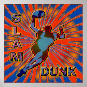 POSTER IMPRIMER POSTE DE BASKETBALL SLAM DUNK