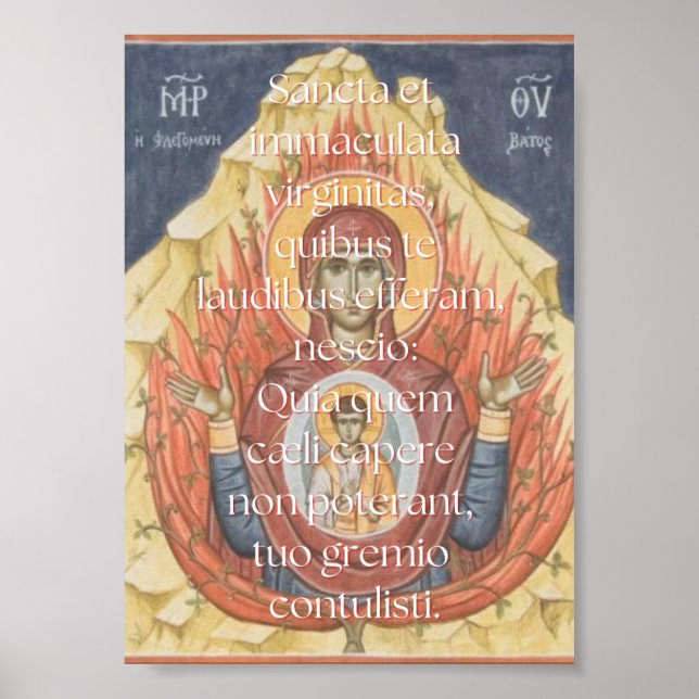 Poster Imprimer Sancta et Immaculata (Devant)