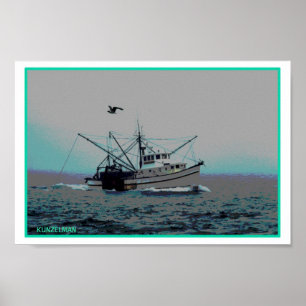 POSTER IMPRIMER SHRIMP BOAT GICLEE