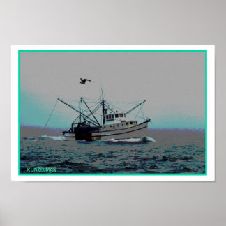 POSTER IMPRIMER SHRIMP BOAT GICLEE