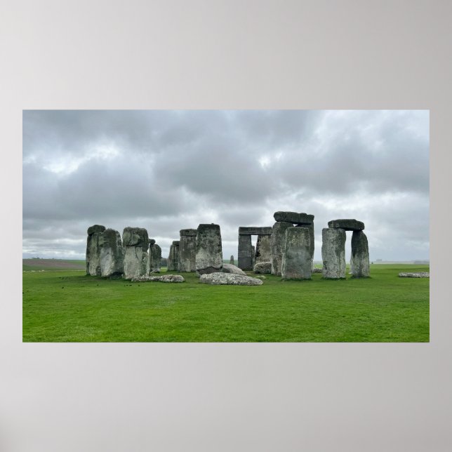 Poster IMPRIMER | Stonehenge 35 po x 20 po (Devant)