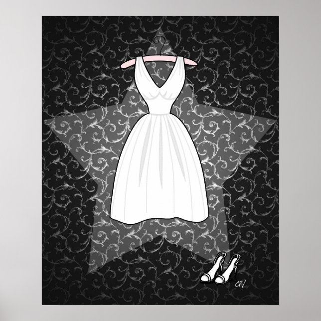 Poster Imprimer 'The Blonde Starlet' (Devant)