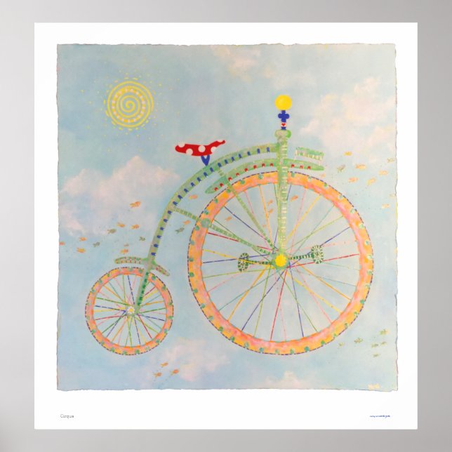 Poster Imprimer Vélo Cirque (Devant)
