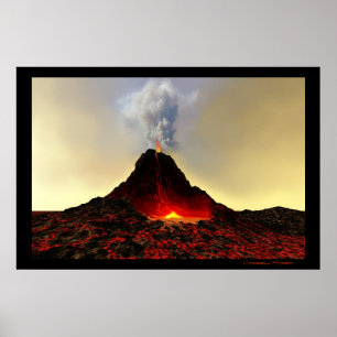 POSTER IMPRIMER VOLCANO ACTIVE