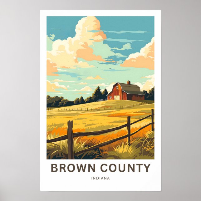 Poster Imprimer voyage Brown County Indiana (Devant)