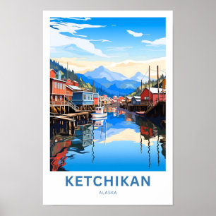Poster Imprimer voyage de Ketchikan Alaska