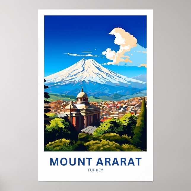 Poster Imprimer Voyage Mont Ararat Turquie (Devant)