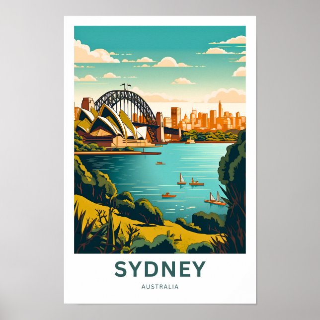Poster Imprimer Voyages Sydney Australie (Devant)