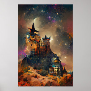 Poster Imprimerie d'art japonaise, Château magique, Châte