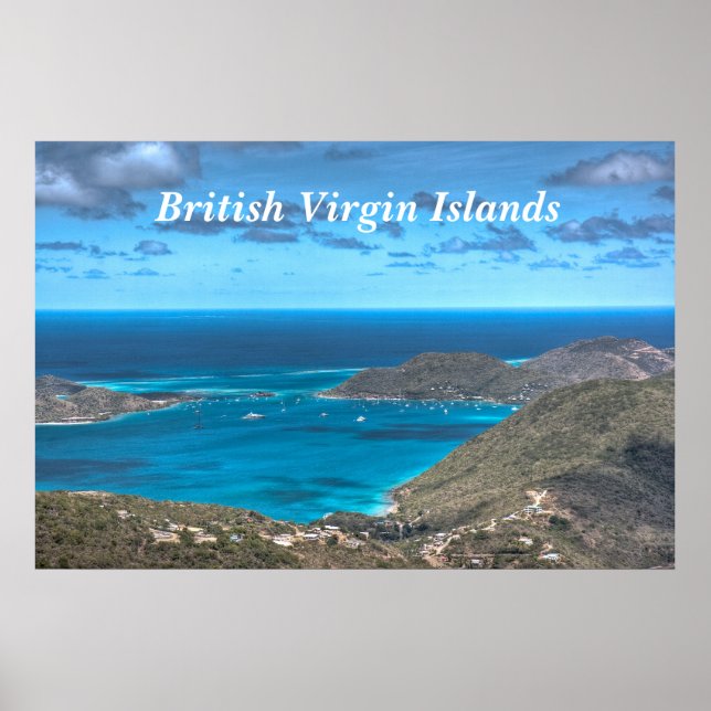 Poster Imprimerie de la baie des Îles Vierges britannique (Devant)