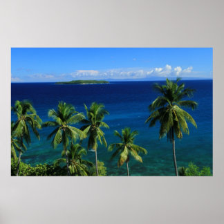 Poster Imprimerie de l'île tropicale