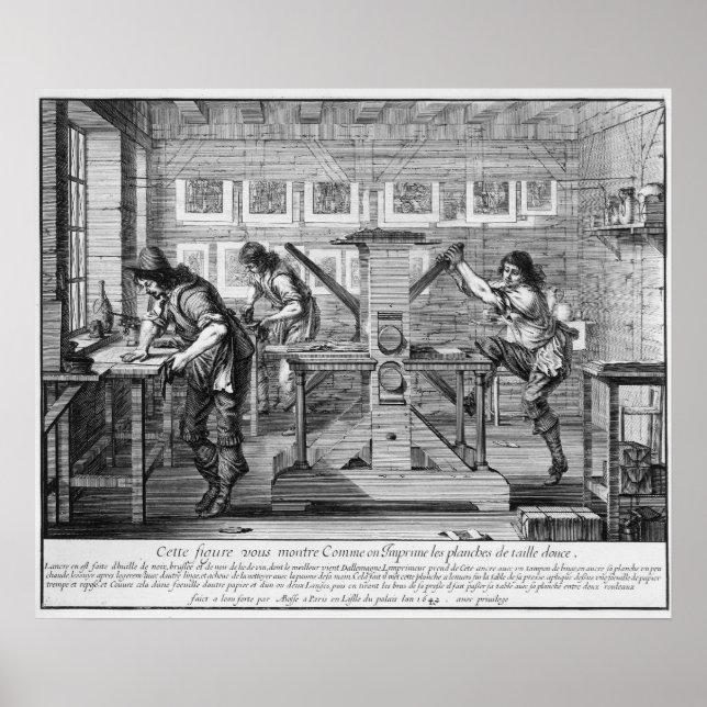 Poster imprimerie française, 1642 (Devant)