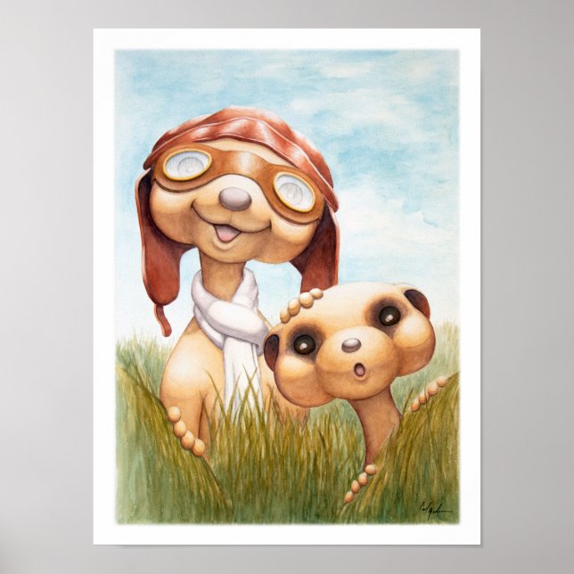 Poster Imprimerie Meerkats (Devant)
