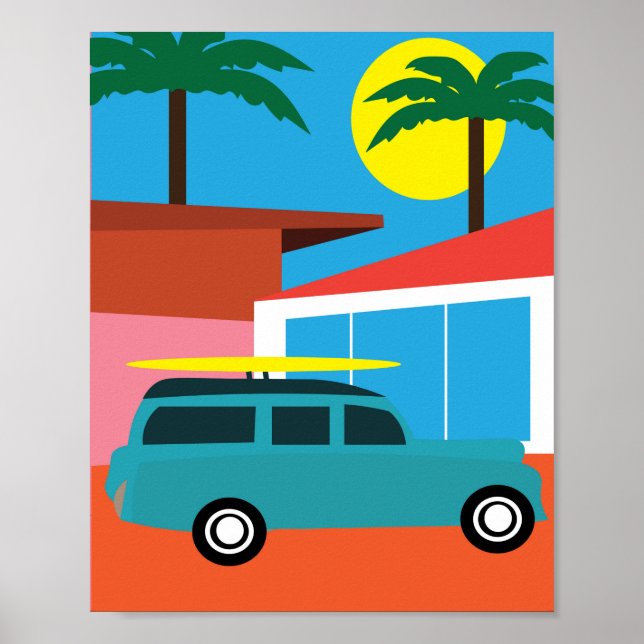 Poster Imprimerie moderne de Californie du milieu du sièc (Devant)
