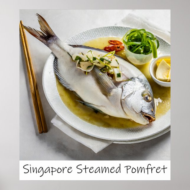 Poster Imprimerie Pomfret vapeur Singapour (Devant)