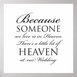 Poster In Love Memory Imprimer Mariage du souvenir