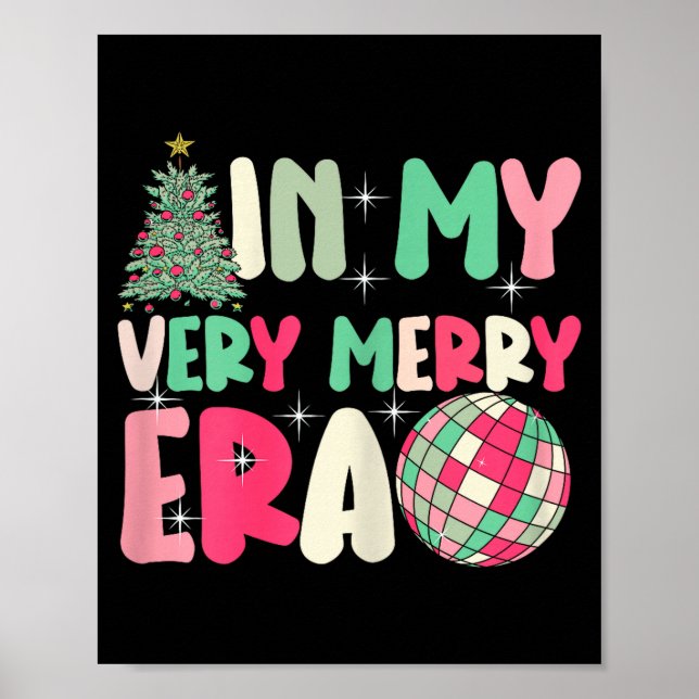 Poster In My Very Merry Era - Cute Groovy Xmas  (Devant)