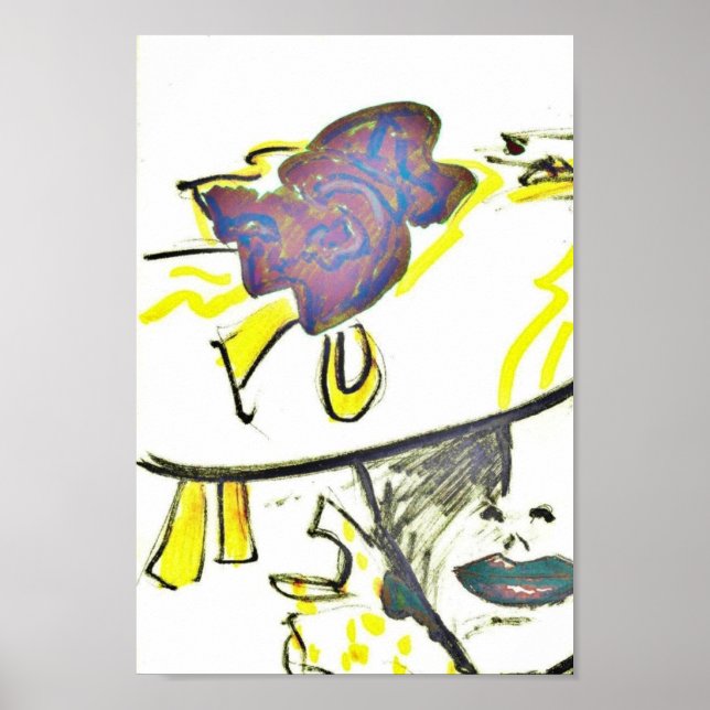 Poster in Vogue Fashion Illustration (Vorne)