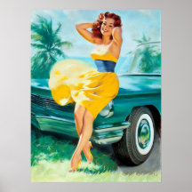 In Yellow Dress Pin Up