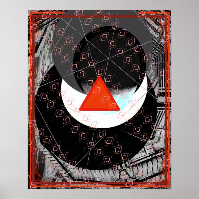 Poster Incendie élémentaire dans l'eau aide de méditation (Devant)