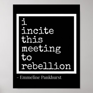 Poster Inciter Cette Réunion À La Rébellion