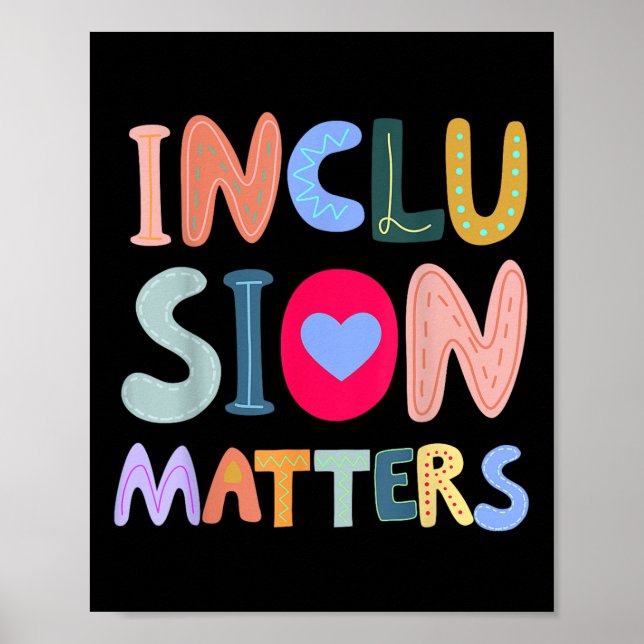 Poster Inclusion S Sensibilisation sur l'autisme Thé d'éd (Devant)