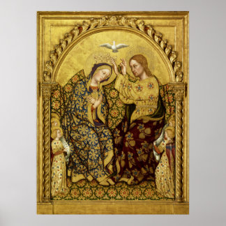 Poster INCORONATION OF VIRGIN by Gentile Da Fabriano