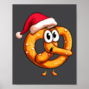Poster Incroyable Bretzel Festif Avec Costume De Chapeau