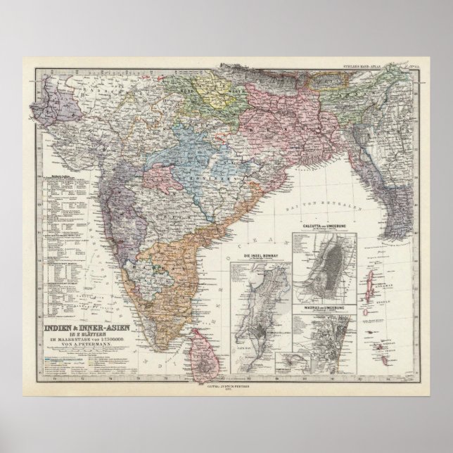 Poster Inde et Asie centrale (Devant)