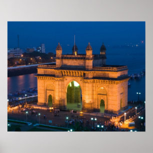 Poster INDE, Mumbai (Bombay) : Porte d'entrée de l'Inde 