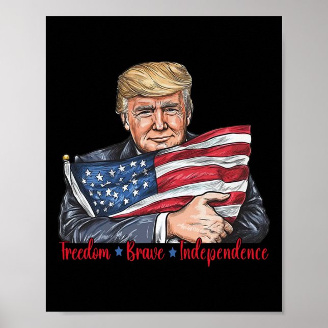 Poster Indépendance libre et courageuse (Devant)