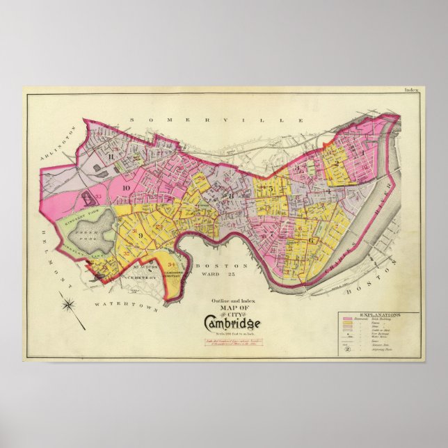 Poster Index de Cambridge Atlas (Devant)