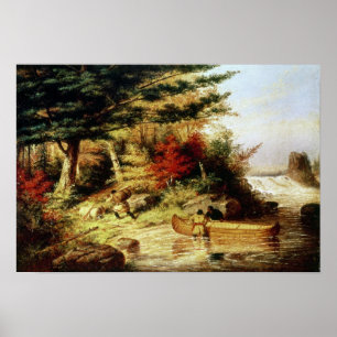 Poster Indians transport furs through Canadian