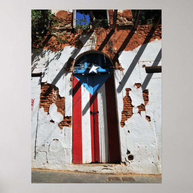 Poster Indicateur de couleur Porto Rico (Devant)