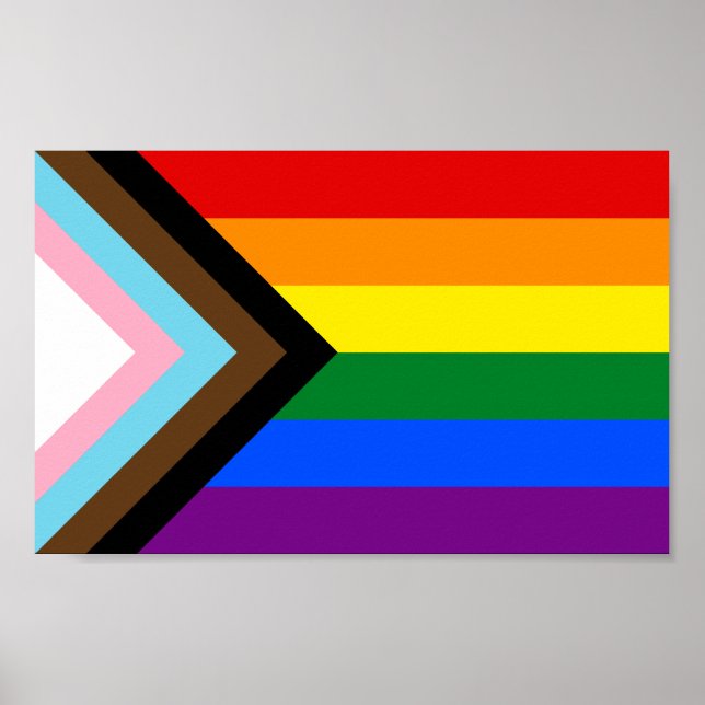 Poster Indicateur de fierté de progression LGBTQ+ (Devant)