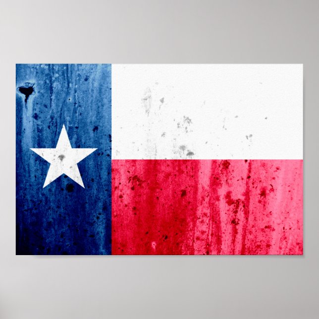 Poster Indicateur d'état du Texas (Devant)