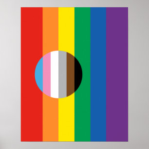 Poster Indicateur d'inclusion gay pride