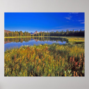 Poster Indice Peak se reflète dans le lac Mud sur