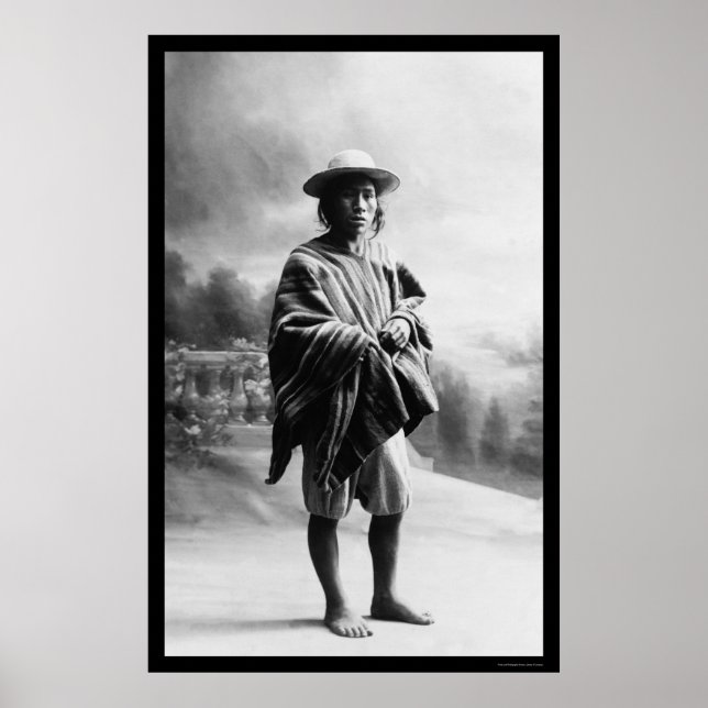 Poster Indien aymara en Bolivie 1905 (Devant)