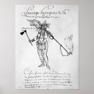 Poster Indien Iroquois du Canada