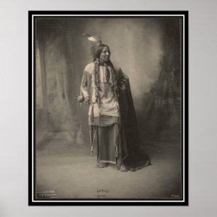 Poster Indien vintage : Six orteils, Kiowa -