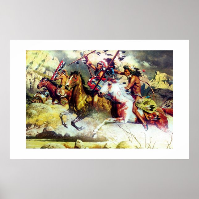 POSTER INDIENS AMÉRICAINS NATIFS - CHEYENNE (Devant)